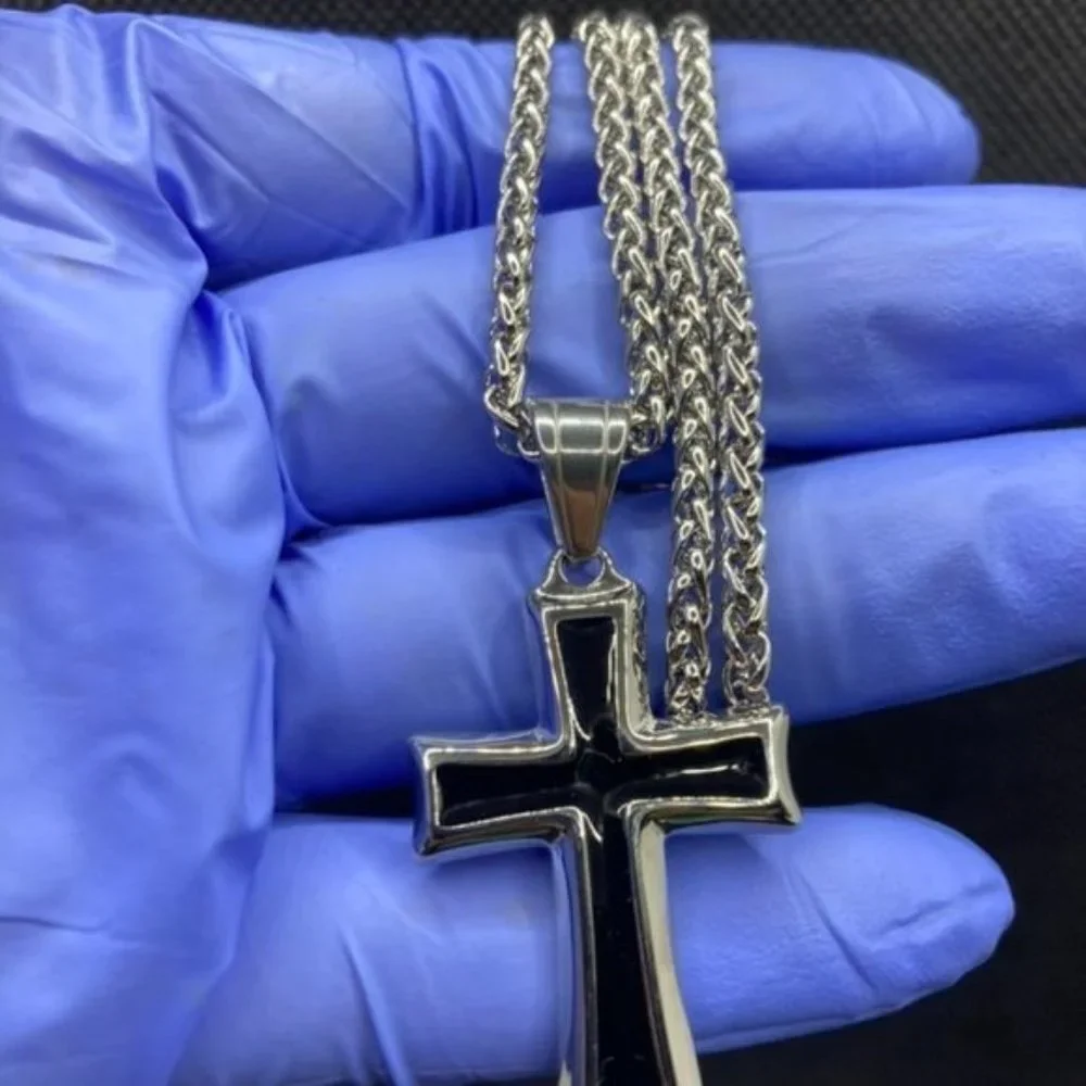Stainless Steel Cross Chain